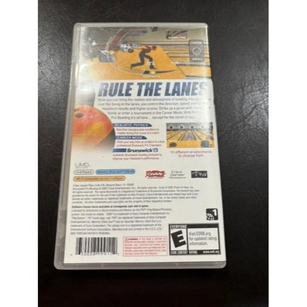 Brunswick Pro Bowling PSP Game UMD By‎ Crave Entertainment